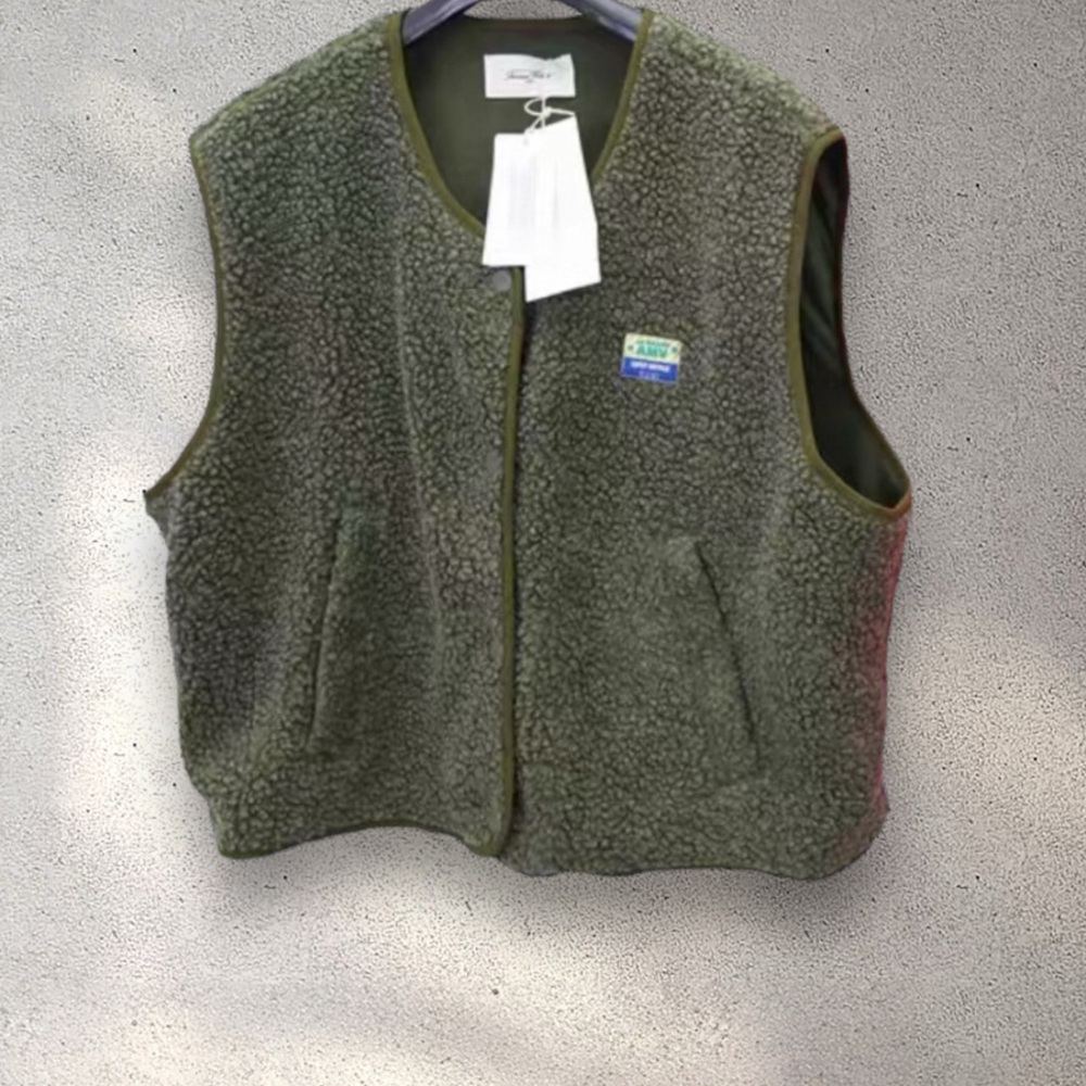 American Vintage Olive Green hoktown vest - Picture 4 of 7